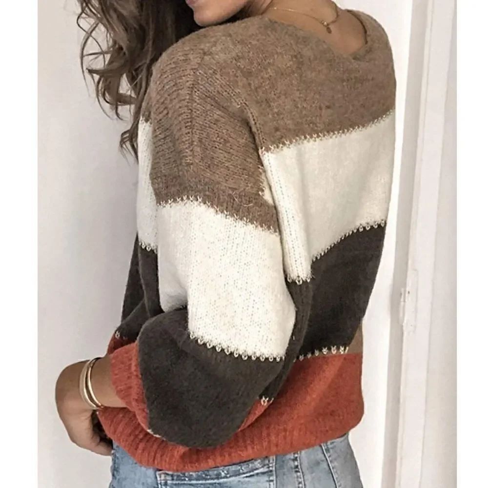 Color block pullover   